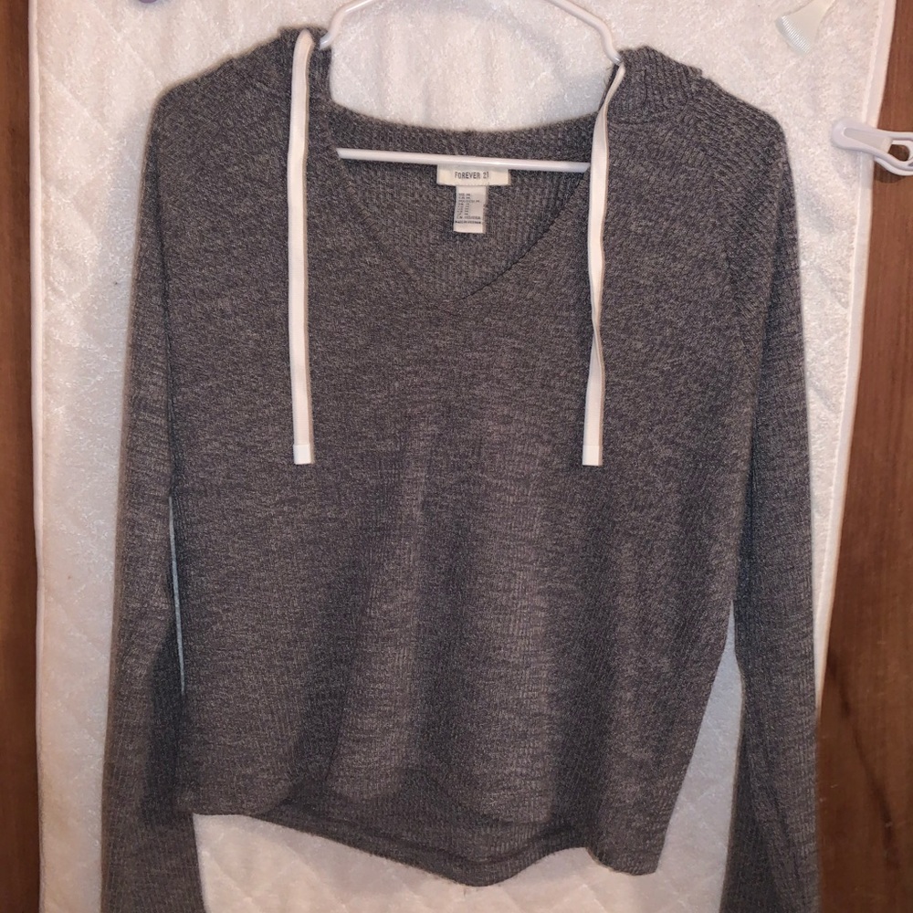 Dark grey thin hoodie